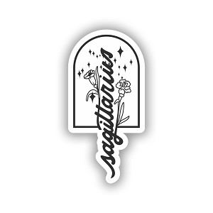 Sagittarius Carnation Zodiac.  Sticker (Peel N' Stick)