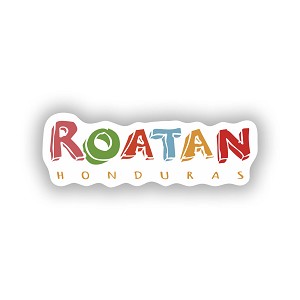 Roatan Honduras Caribbean Island.  Sticker (Peel N' Stick)