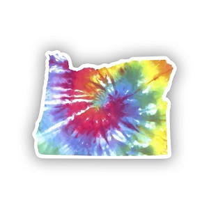 21000-VLC760 Oregon Batik Tie Dye.  Sticker (Peel N' Stick )