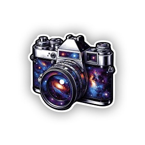 Cosmic Camera.   Sticker  (Peel N' Stick)