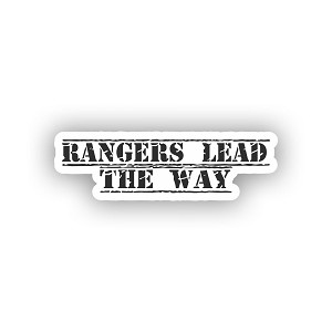 Rangers Lead The Way.   Sticker  (Peel N' Stick)