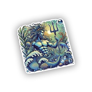 Poseidon.  Sticker (Peel N' Stick)