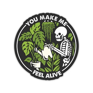 You Make me Feel Alive.  Sticker (Peel N' Stick)