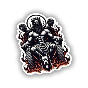 Hades Greek God.  Sticker (Peel N' Stick)