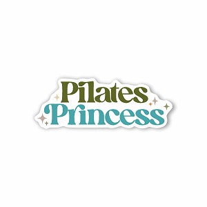 Pilates Princess.  Sticker (Peel N' Stick)