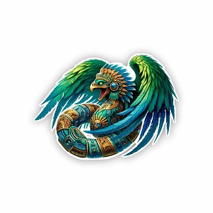 Realistic Kukulkan Mayan  .  Sticker (Peel N' Stick)