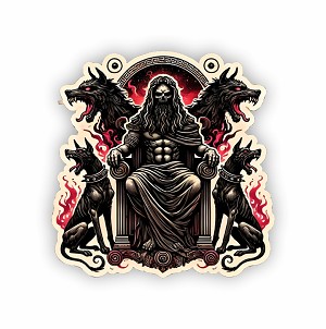 Hades Greek Mythology.  Sticker (Peel N' Stick)