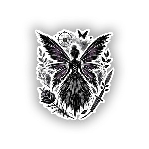 Dark Fairy Grunge. Sticker (Peel N' Stick)