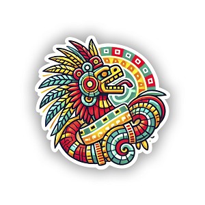 Aztec Quetzalcoatl Tribal. Sticker (Peel N' Stick)