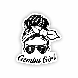 Gemini Cuddler Cute. Sticker (Peel N' Stick)