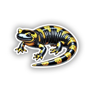 Tiger Salamander.  Sticker (Peel N' Stick)