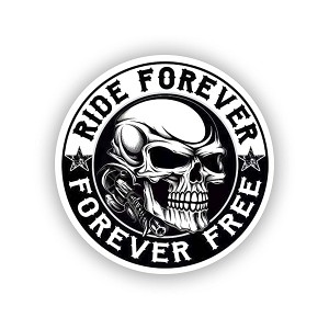 Ride Forever Forever Free Sticker (Peel N' Stick)