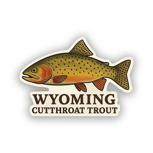 Wyoming Cutthroat Trout Sticker (Peel N' Stick)