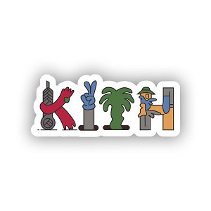 Kith Grafitti Sticker (Peel N' Stick)