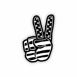 Victory Hand USA.  Sticker (Peel N' Stick)