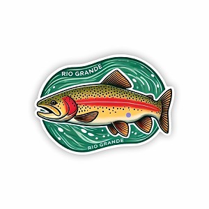 Rio Map Cutthroat Trout Sticker (Peel N' Stick)