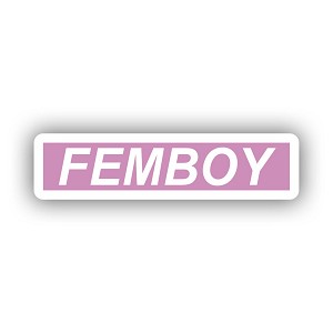 Gay Boy Design for a Femboy  Sticker  (Peel N' Stick)