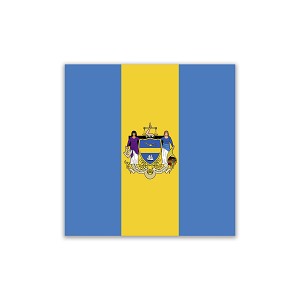 Philadelphia City Flag,  Sticker  (Peel N' Stick)
