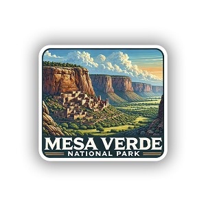 Mesa Verde National Park Scenic,  Sticker  (Peel N' Stick) 