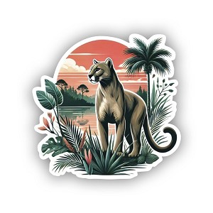 Florida Panther,   Sticker  (Peel N' Stick) 