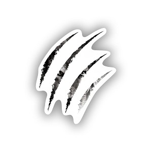 Claws Alpha Wolf,   Sticker  (Peel N' Stick)