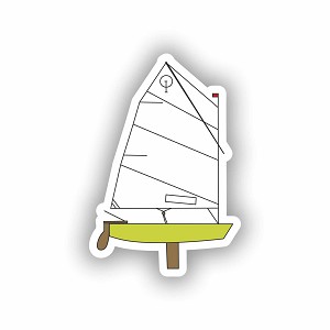 Optimist Sailing Dinghy Sticker (Peel N' Stick)