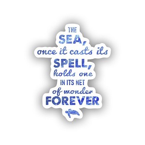 Jacques Yves Cousteau  Sticker (Peel N' Stick)