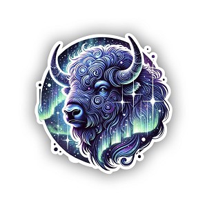 Aurora Bison Sticker (Peel N' Stick)