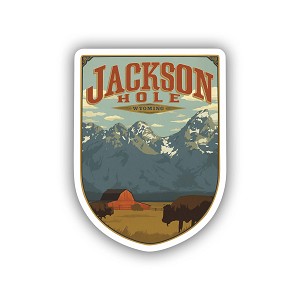 Jackson Hole Wyoming  Sticker (Peel N' Stick)