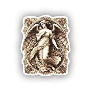 Victorian Aesthetic Angel Sticker (Peel N' Stick)