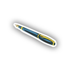 Fountain Pen Sticker (Peel N' Stick)