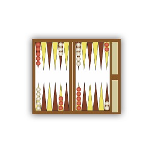 Backgammon Table Sticker (Peel N' Stick)