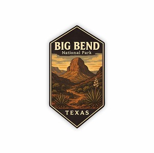 Big Bend National Park Texas   Sticker (Peel N'Stick)