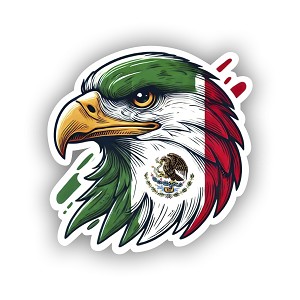 Mexico Eagle Flag  Sticker (Peel N'Stick) 