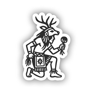 Yaqui Deer Dancer Sticker (Peel N'Stick)