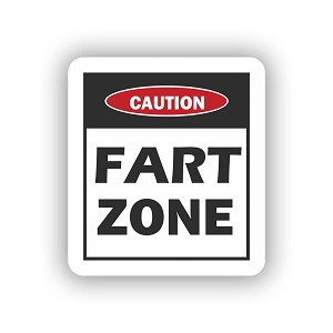 Fart Zone  Sticker (Peel N' Stick)