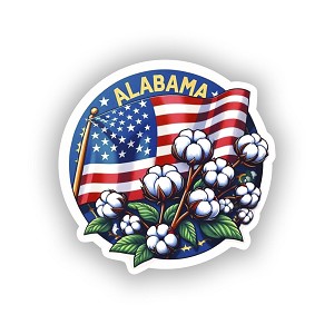 Alabama State  Sticker (Peel N' Stick)