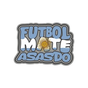 Futbol Mate Asasdo Flag Sun Argentina  Sticker (Peel N' Stick)