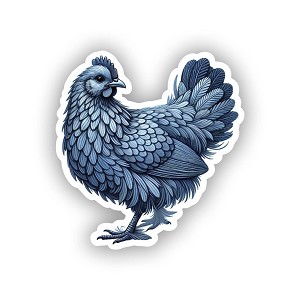 Blue Hen  Sticker (Peel N' Stick)