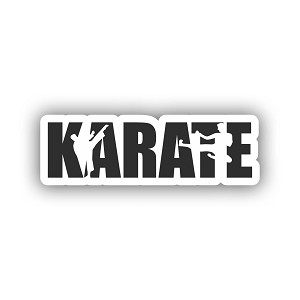 Karate  Sticker (Peel N' Stick)