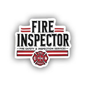 Professional FIRE Inspector Sticker (Peel N' Stick)