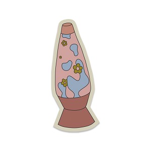 Retro Lava Lamp Sticker (Peel N' Stick)