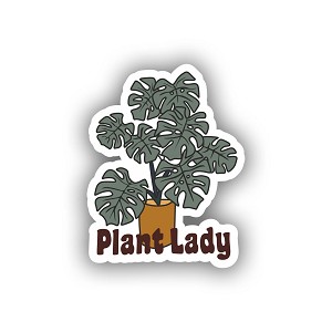 Plant Lady Sticker (Peel N' Stick)