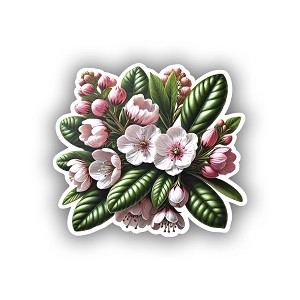 Realistic Mountain Laurel  Sticker (Peel N' Stick)