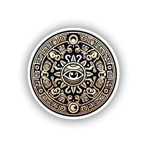 Mystical TaADno Petroglyphs of Puerto Rico  Sticker (Peel N' Stick)