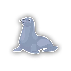 Cute Monk Seal  Sticker (Peel N' Stick)