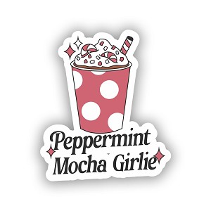 Peppermint Mocha Girlie Sticker (Peel N' Stick)