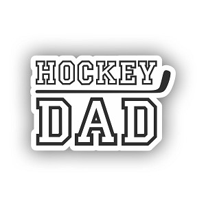 Hockey Dad Game Day  Sticker (Peel N' Stick)