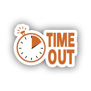 Time Out  Sticker (Peel N' Stick)