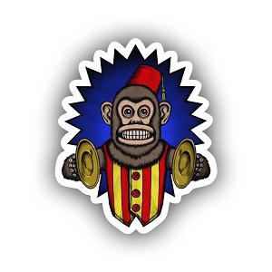 Evil Monkey Sticker (Peel N' Stick)